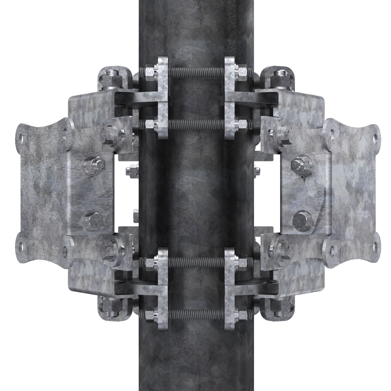 Tri-Antenna Mount (2 3/8" to 7" Poles)