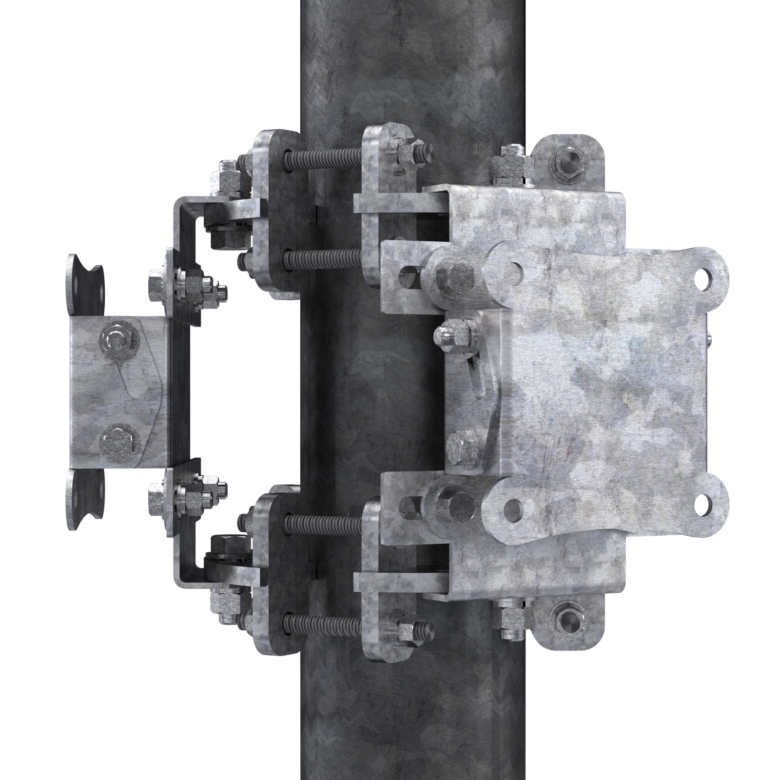 Tri-Antenna Mount (2 3/8" to 7" Poles)