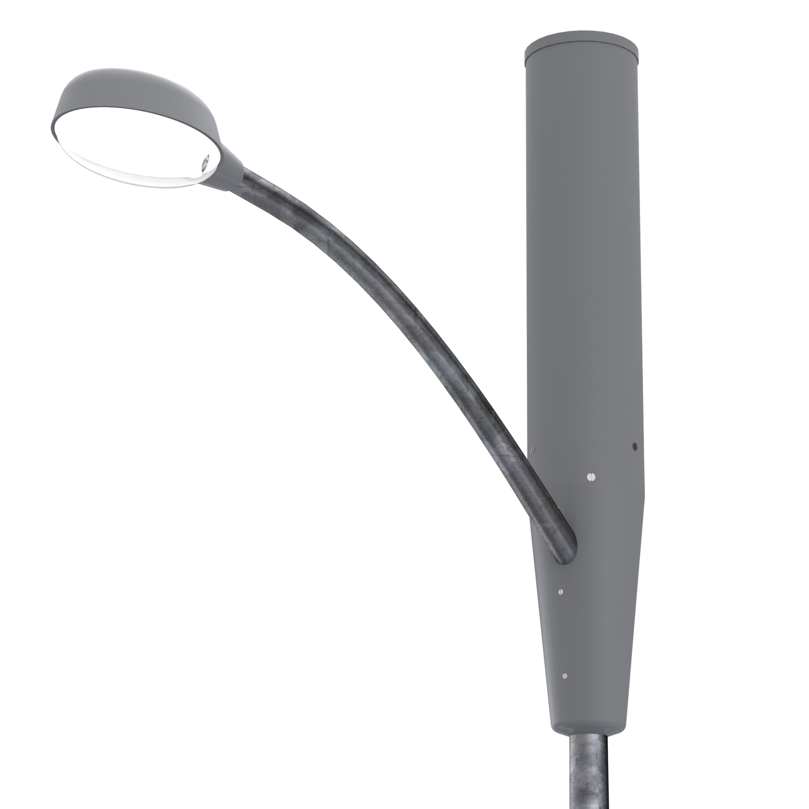 10"W Pole Top Mount & Long Skirt