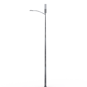 Universal 10" Pole Top Mount & Short Skirt (Antenna & Light Arm Exposed)