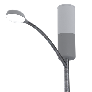 Universal 14" Pole Top Mount & Short Skirt (Antenna & Light Arm Exposed)