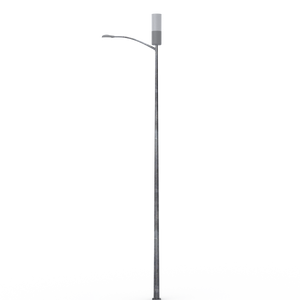 Universal 14" Pole Top Mount & Short Skirt (Antenna & Light Arm Exposed)