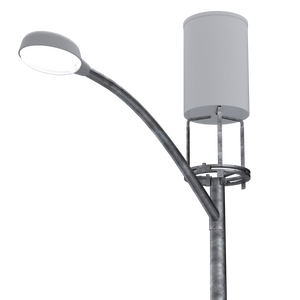 Universal 16" Pole Top Mount & Short Skirt (Antenna & Light Arm Exposed)