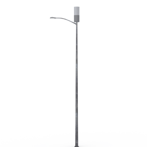 Universal 16" Pole Top Mount & Short Skirt (Antenna & Light Arm Exposed)