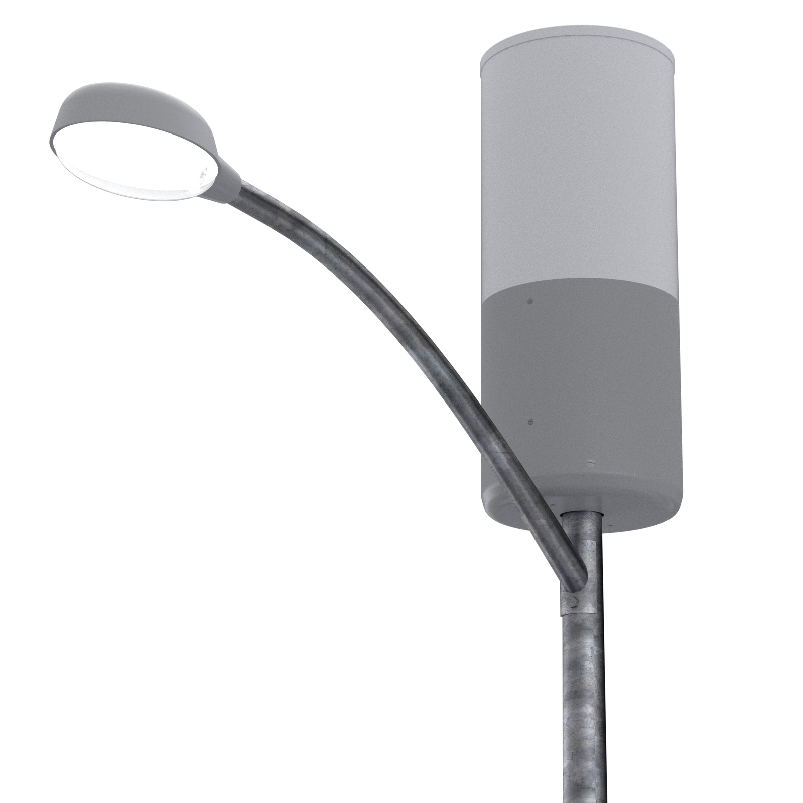 Universal 18" Pole Top Mount & Short Skirt (Antenna & Light Arm Exposed)