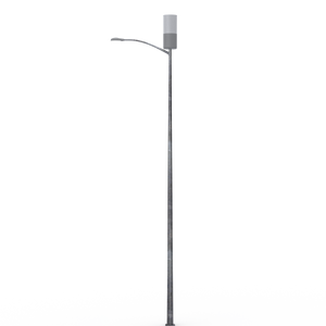 Universal 18" Pole Top Mount & Short Skirt (Antenna & Light Arm Exposed)