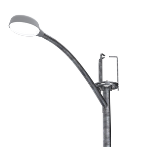 Universal 12" Pole Top Mount & Short Skirt (Antenna & Light Arm Exposed)