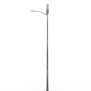 Universal 12" Pole Top Mount & Short Skirt (Antenna & Light Arm Exposed)