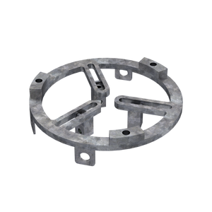 Universal 12" Pole Top Mount & Short Skirt (Antenna & Light Arm Exposed)