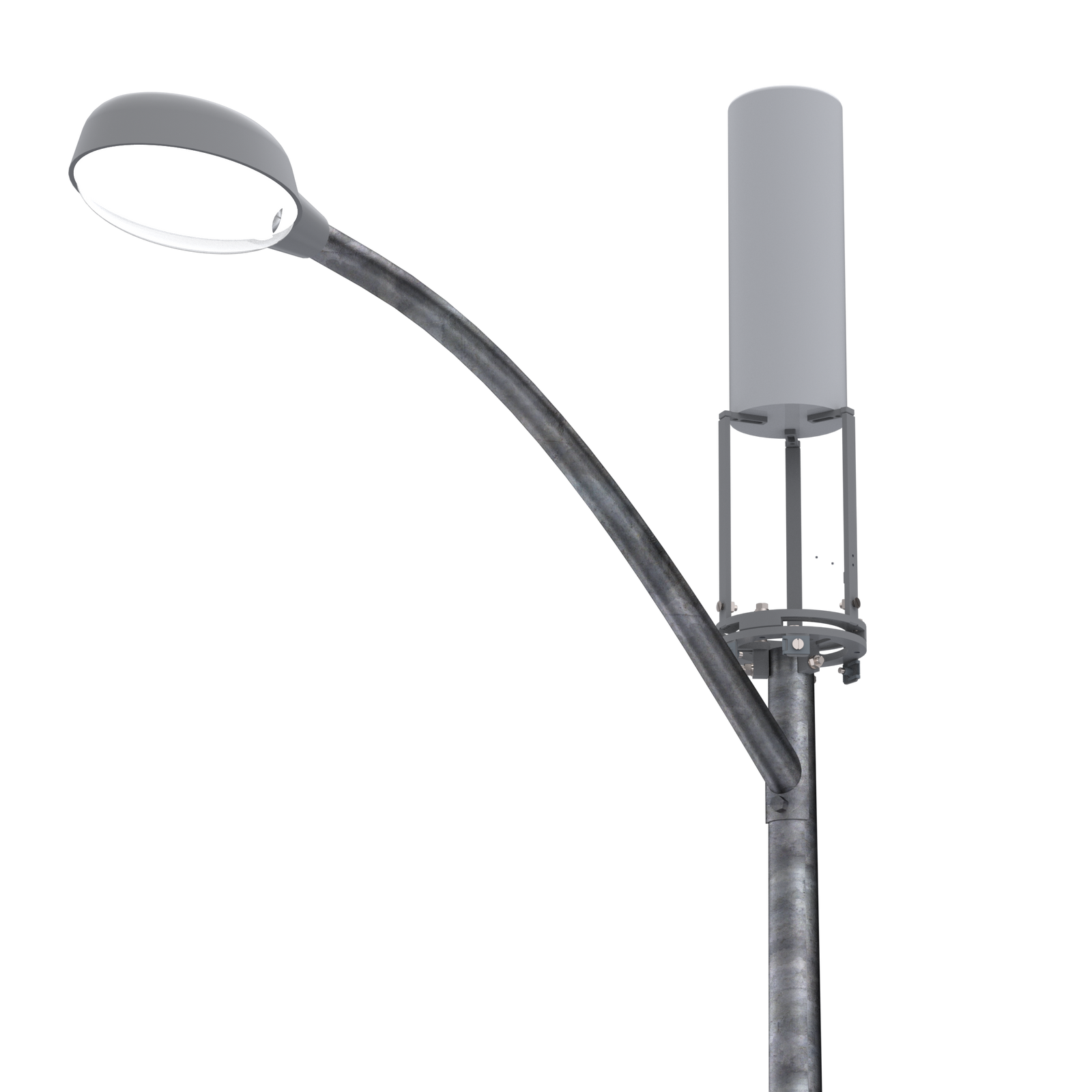 10"W Pole Top Mount & Long Skirt