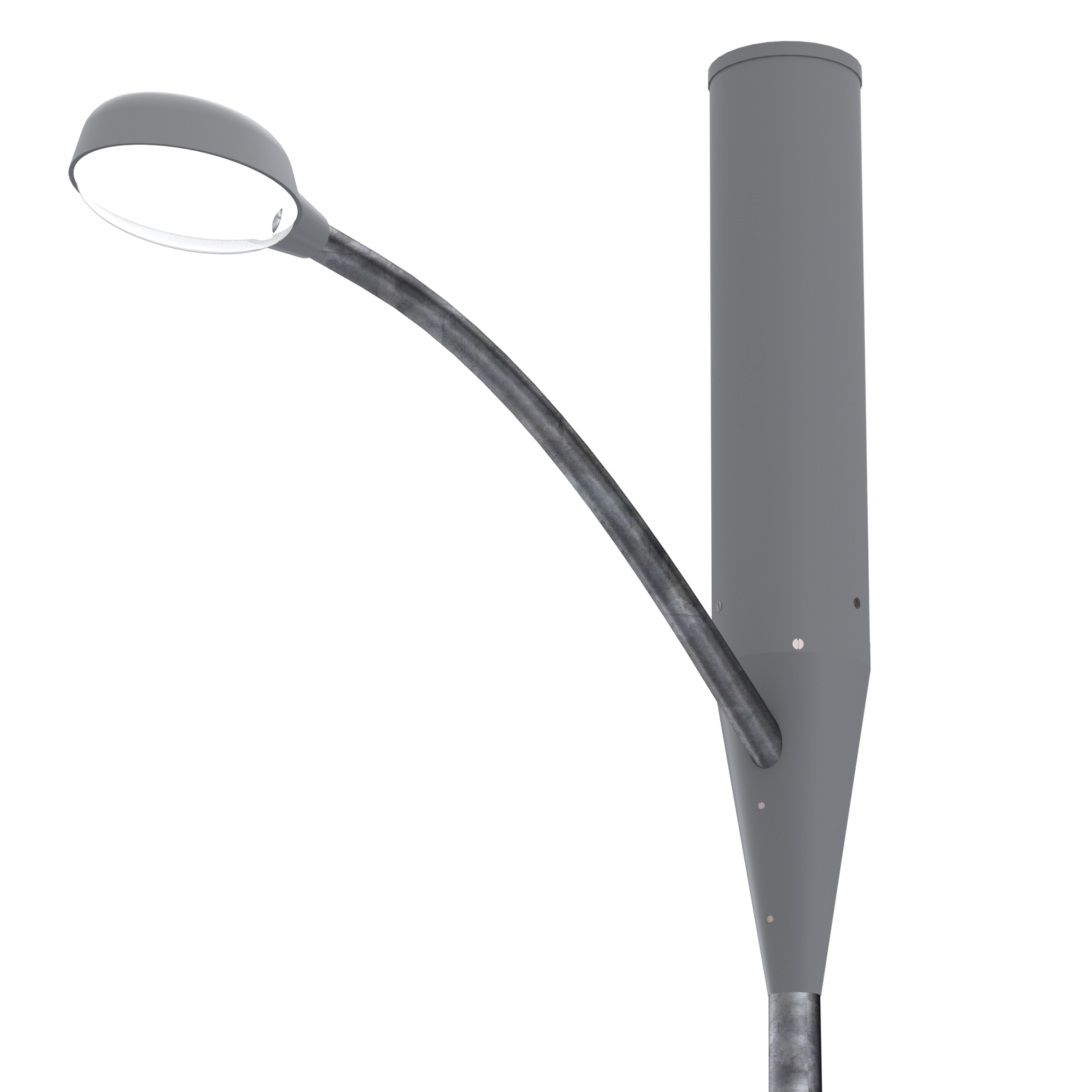 10"W Pole Top Mount & Tapered Skirt